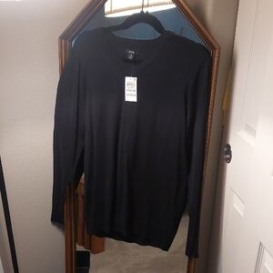 Alfani Men's Black Long Sleeve Tee